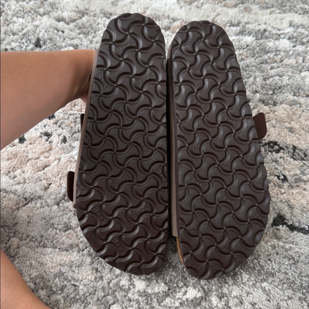 Birkenstock Tan Double Buckle Sandals - Picture 3 of 4